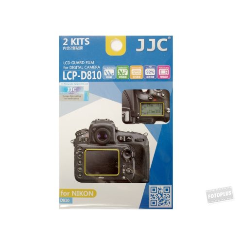 JJC LCP-D810 LCD kijelző védő fólia