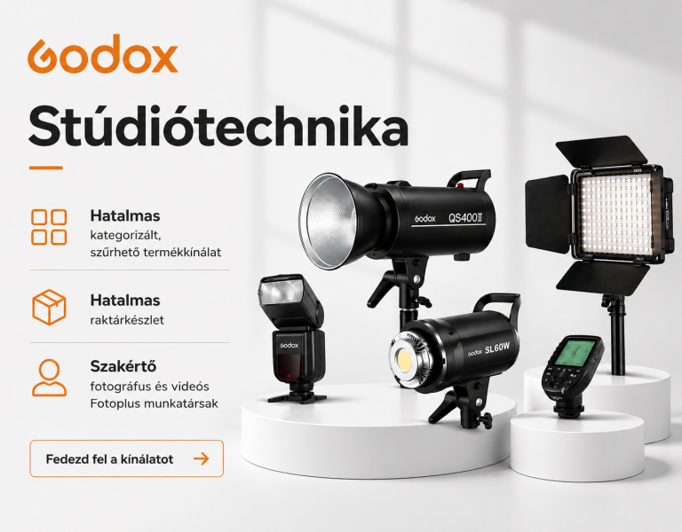 Godox stúdiótechnika – vakuk, LED fények és világítástechnikai kiegészítők