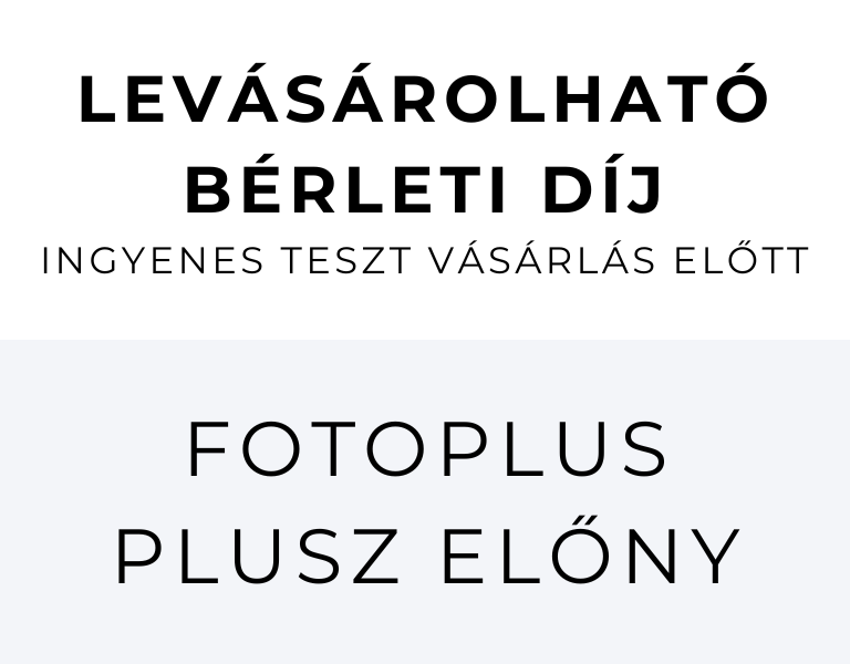 Levásárolható bérleti díj fotós és videós felszerelésekhez | Bérlés vásárlás előtt | Fotoplus