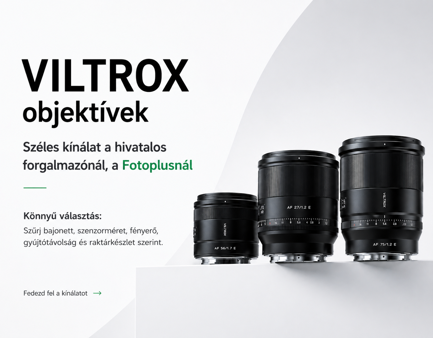 Viltrox objektívek – autofókuszos MILC objektívek APS-C és full-frame rendszerekhez