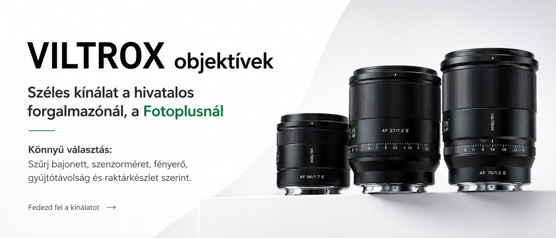 Viltrox objektívek – széles kínálat a Fotoplusnál