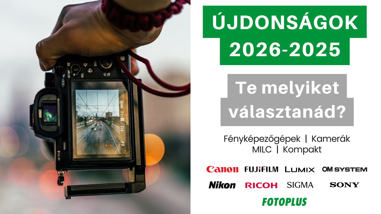 Nézd meg a 2026-ban és 2025-ben bejelentett  új fényképezőgépeket