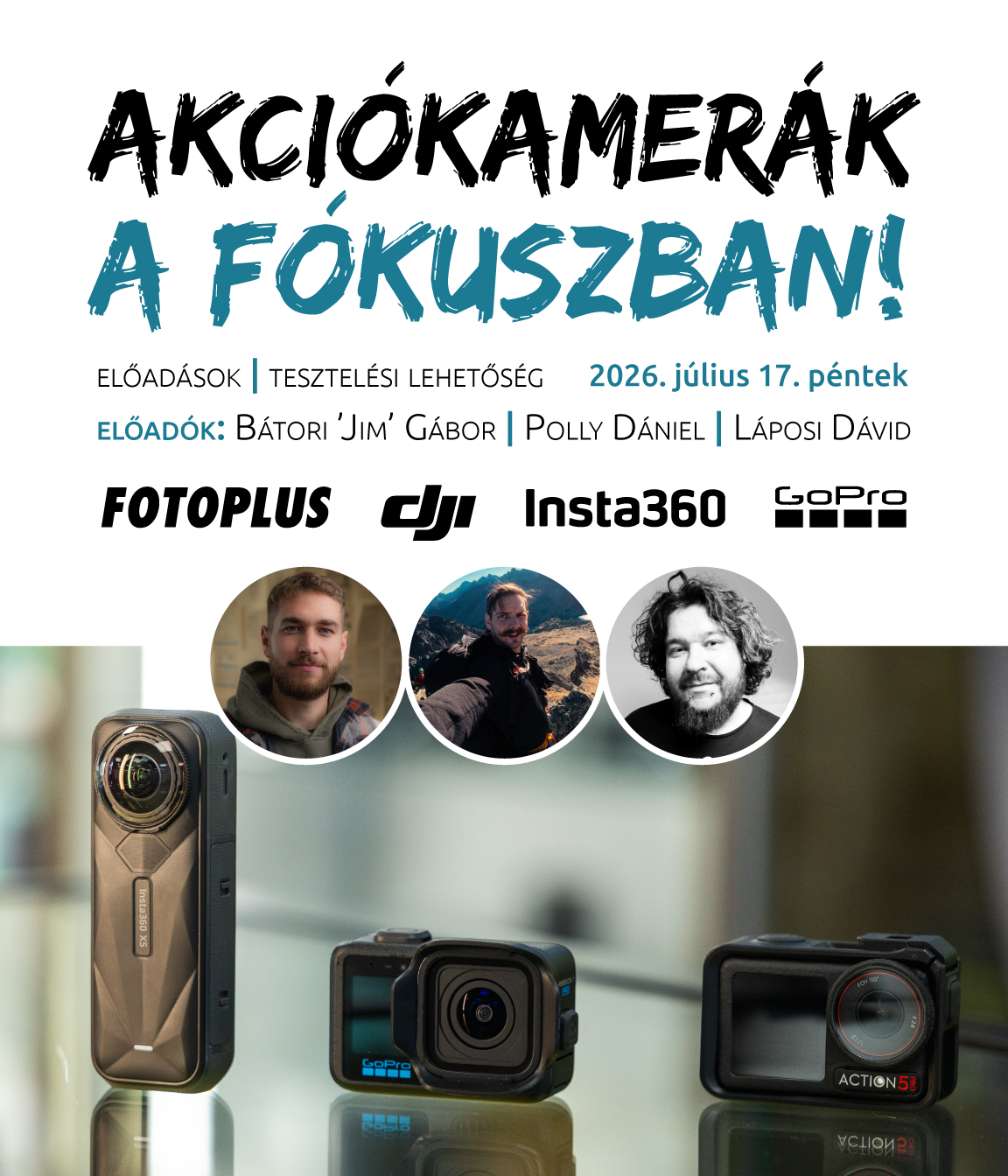 DJI x Insta360 x GoPro - Akciókamerák a fókuszban!