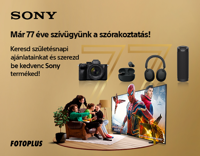 Sony születésnapi kedvezmények! - Itt a Fotoplus-nál!  