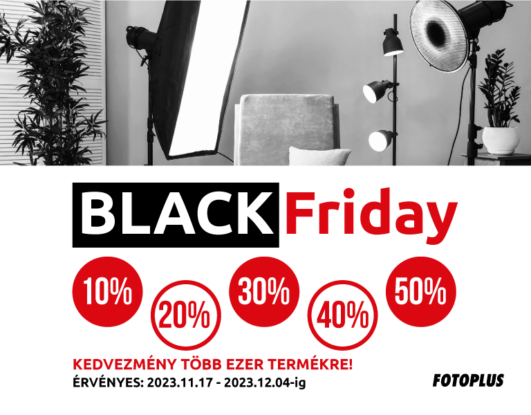 Black Friday 2023 a Fotoplus-nál! | 40 márkára | Több ezer termékre... :)