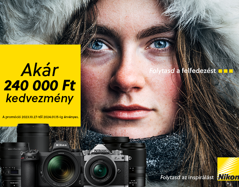 Nikon Téli Azonnali Kedvezmények | Itt a Fotoplus-nál!  
