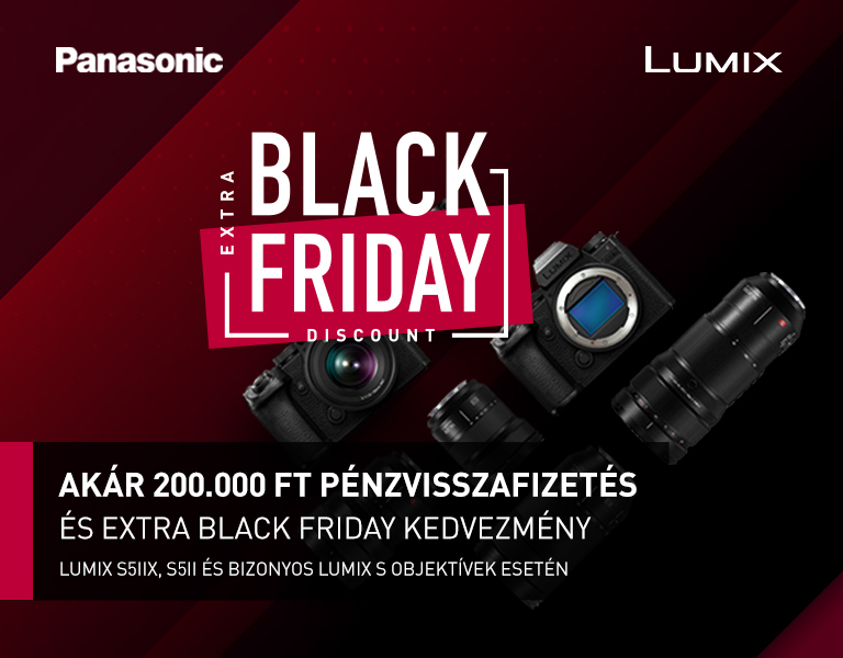 Panasonic Lumix Black Friday Kedvezmény + Téli Pénzvisszafizetési Akció + THM=0% 