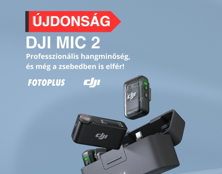 Újdonság: DJI MIC 2 - Professzionális hangminőség a zsebedben 