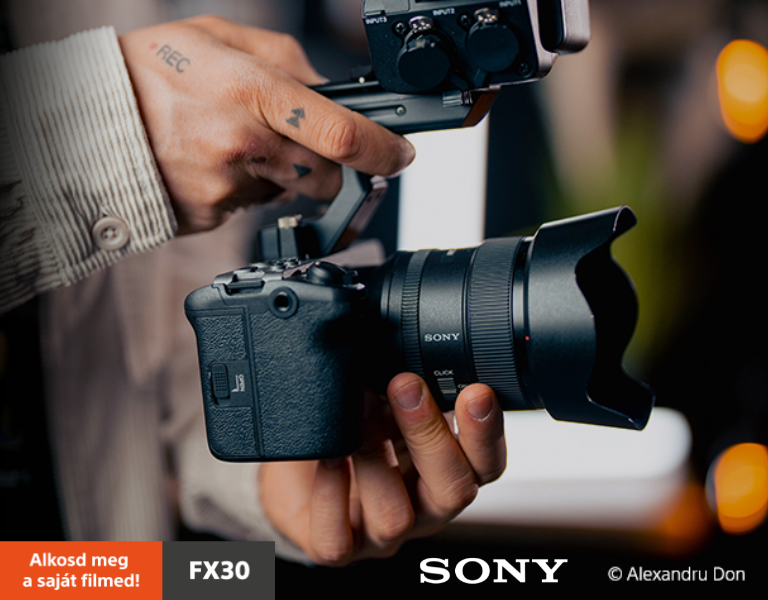 Kiemelt Sony Alpha FX30 cinema kamera ajánlat - Itt a Fotoplus-nál!