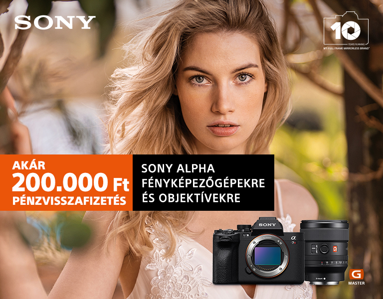 Sony Nyári Pénzvisszatérítés - Itt a Fotoplus-nál!