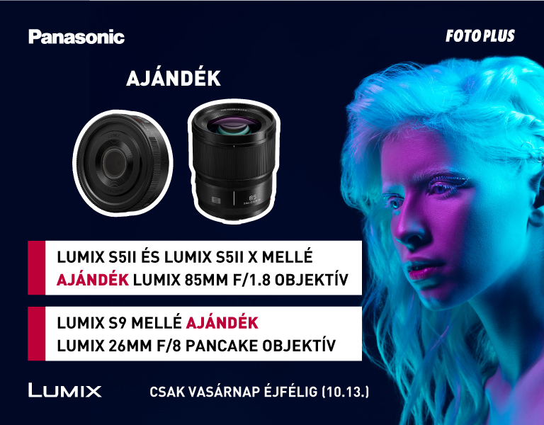 Ajándék objektívek Panasonic Lumix S5 II / S5 II X / S9 fényképezőgépekhez - Itt a Fotoplus-nál!