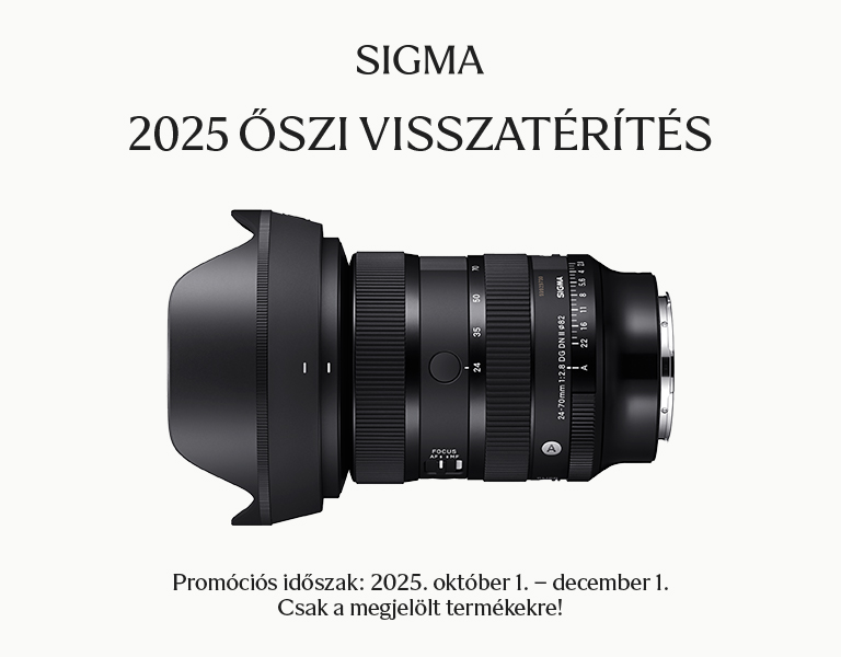 Sigma Őszi Pénzvisszatérítési (Cashback) Akció 2025 | Itt a Fotoplus-nál!