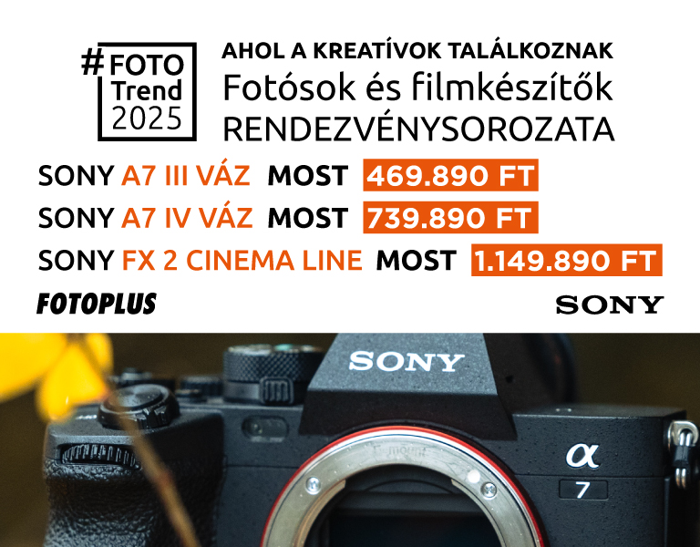Sony #FotoTrend 2025 Kedvezmények + akár Sony Téli Pénzvisszatérítés | Itt a Fotoplus-nál!