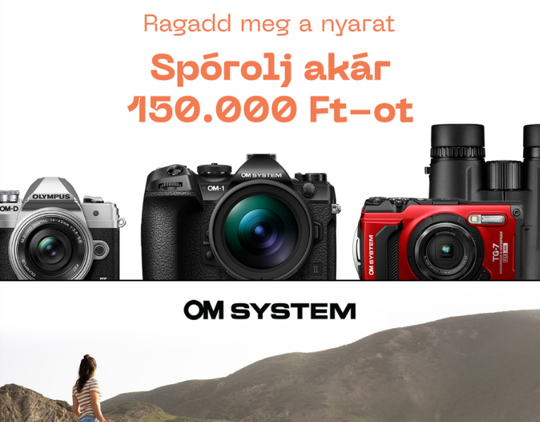 OM System Fényképezőgép Nyári Pénzvisszatérítési Akció  | Itt a Fotoplus-nál!