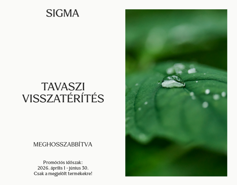 Sigma Tavaszi Pénzvisszatérítés 2026 | Itt a Fotoplus-nál!