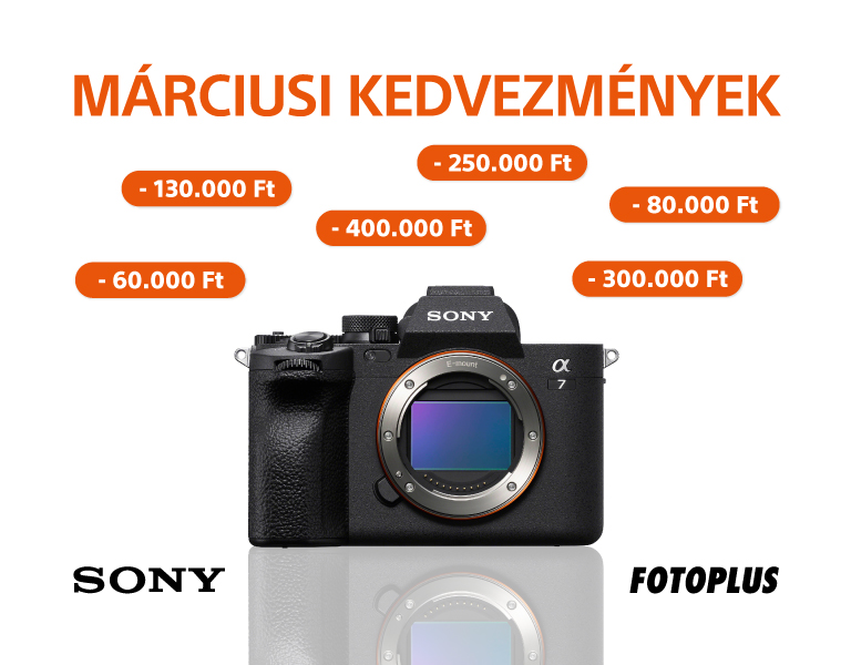 Sony Akció Márciusban! - Fényképezőgépekre, kamerákra és objektívekre | Itt a Fotoplus-nál!