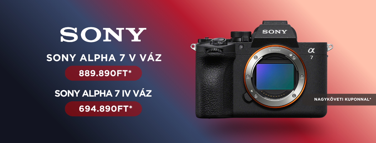 Sony Akciók | Fényképezőgépek, vlogger-, cinema kamerák és objektívek |  Plusz Fotoplus előnyök! 