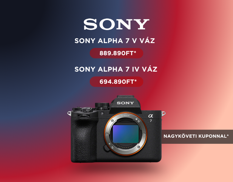Sony Akciók | Fényképezőgépek, vlogger-, cinema kamerák és objektívek |  Plusz Fotoplus előnyök! 