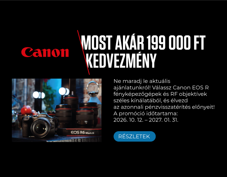 Canon téli Cashback akció a Fotoplusnál