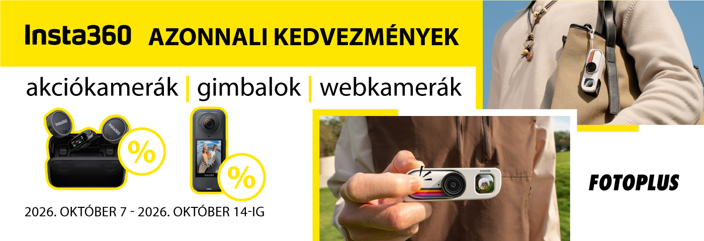 Insta360 akció a Fotoplusnál