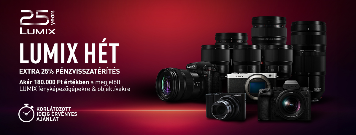Lumix hét a FOTOPLUS-nál | Kupon akció | Pénzvisszatérítés | Extra garancia