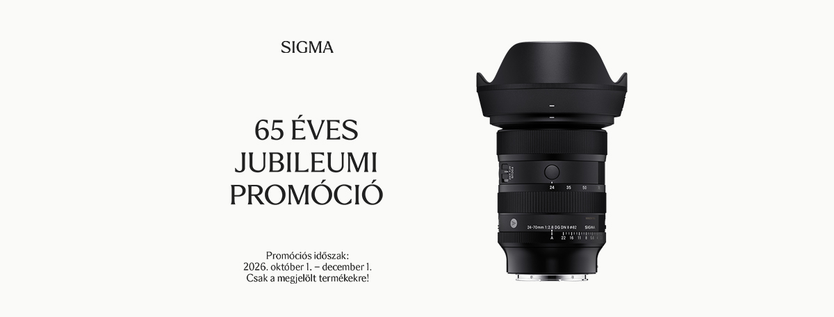 65 éves a Sigma! - Kuponkód kedvezmények a Fotoplus-nál