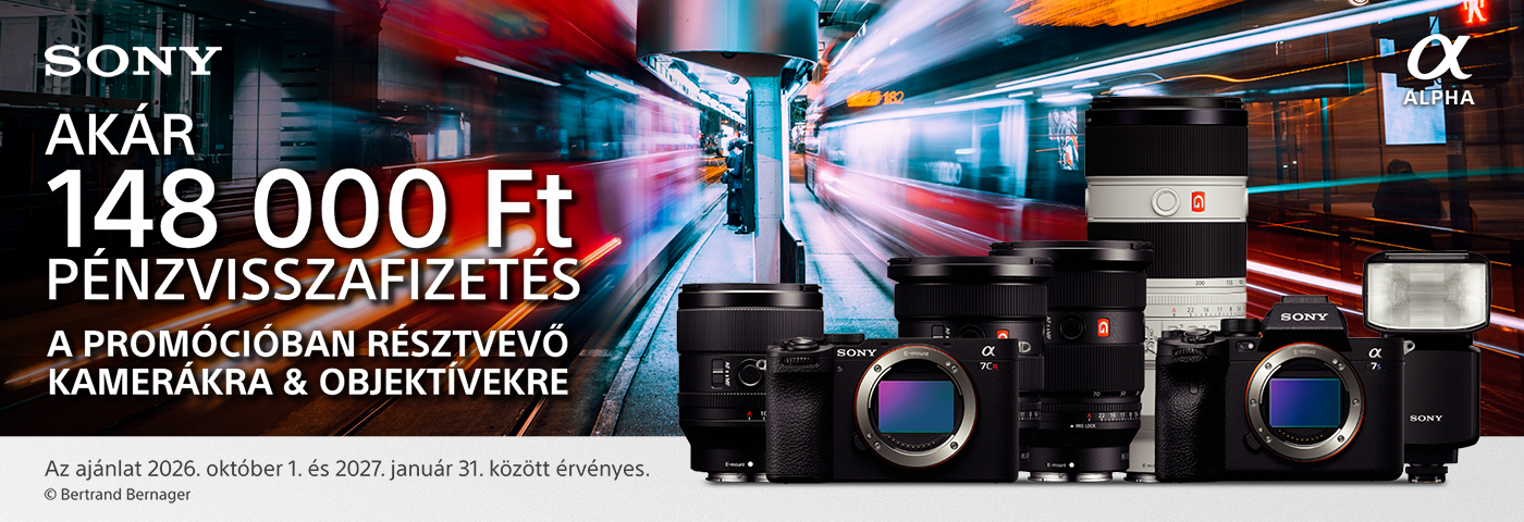 Sony Téli Pénzvisszatérítési Akció 2026/2027 | FOTOPLUS