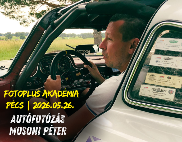 Autófotózás Mosoni Péterrel – fotós előadás Pécsen | Fotoplus x Canon