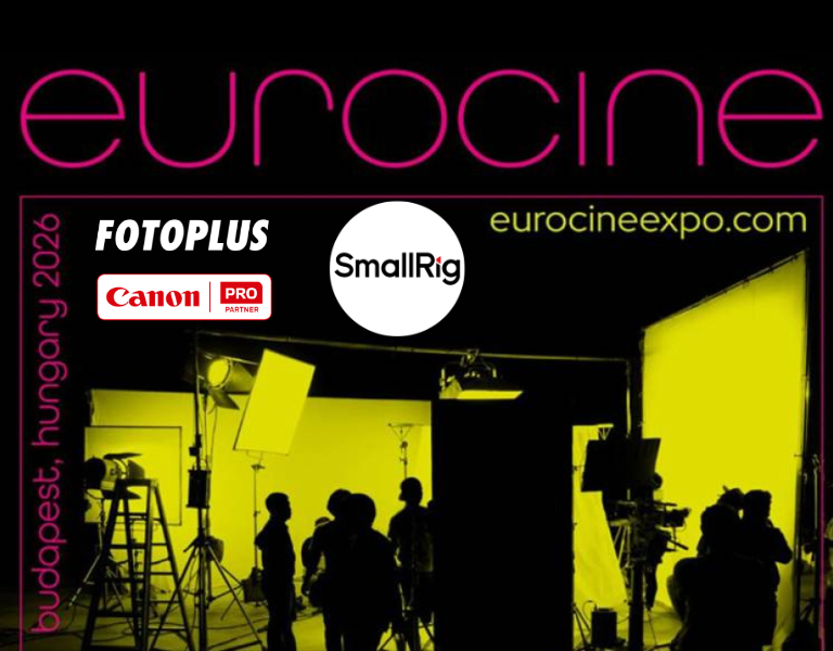 Találkozz velünk az Eurocine Budapest 2026 kiállításon | Fotoplus x Canon x SmallRig