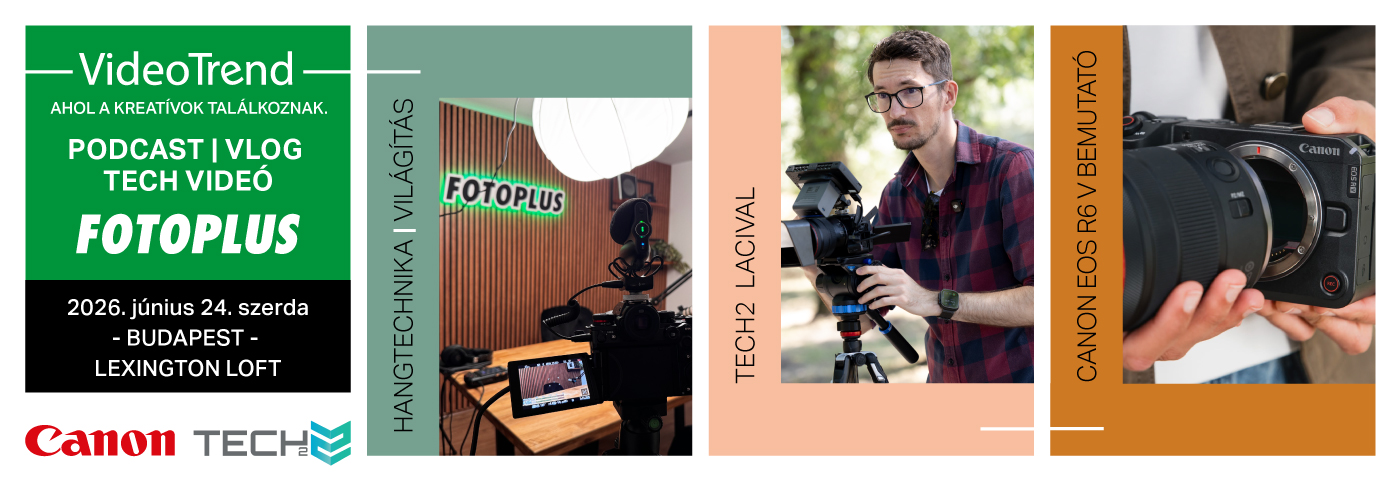 Podcast készítés és podcast rendszer építés – Fotoplus #VideoTrend2026 Szombathely
