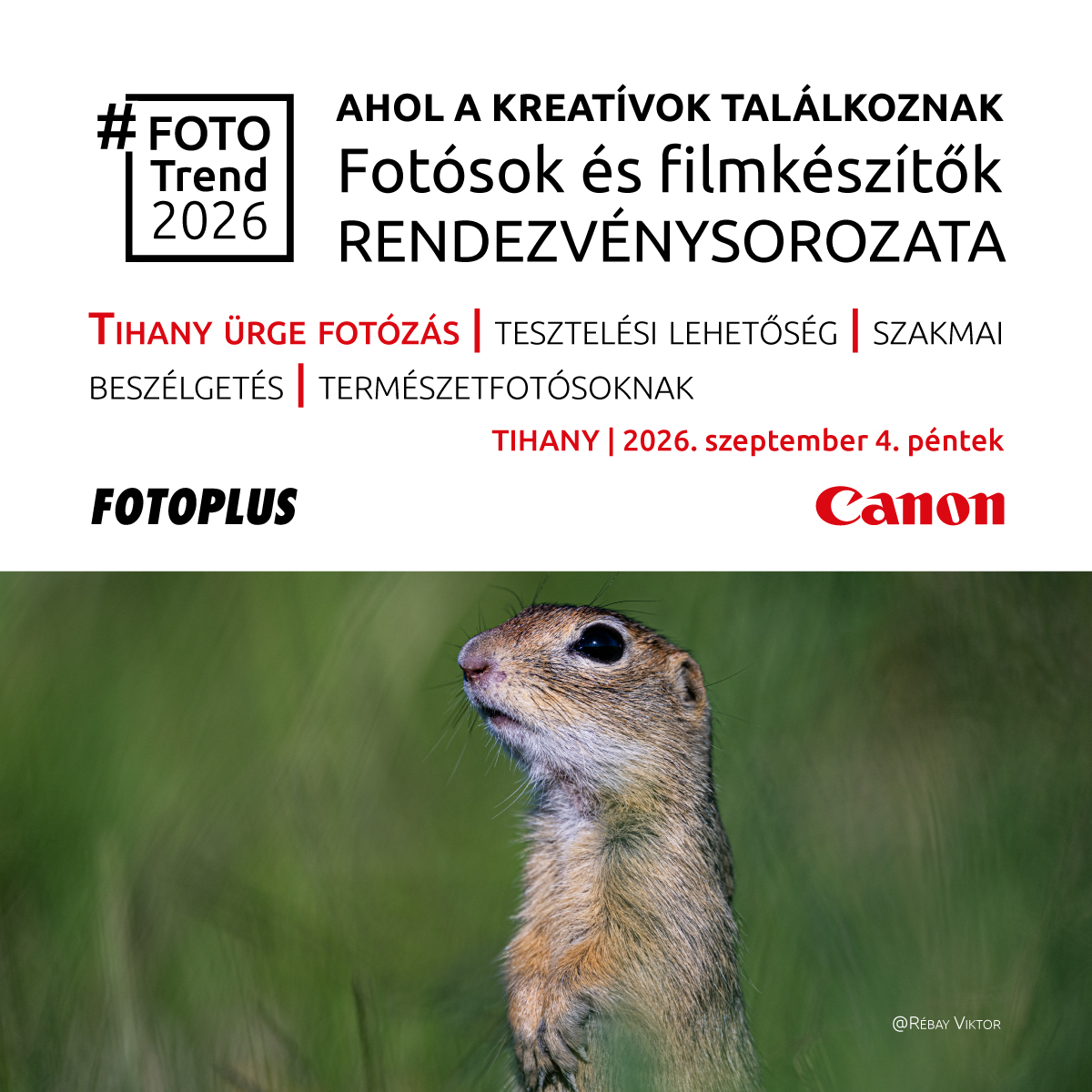 CANON x FOTOPLUS - Ürgefotózás Tihanyban! #FOTOTREND2026