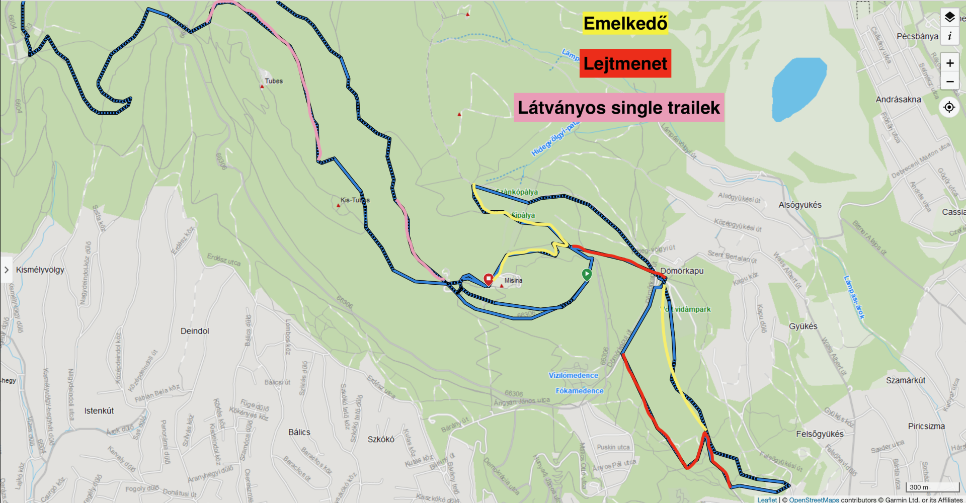 Pécs Mountain Bike Maraton útvonal – fotózásra ajánlott szakaszok