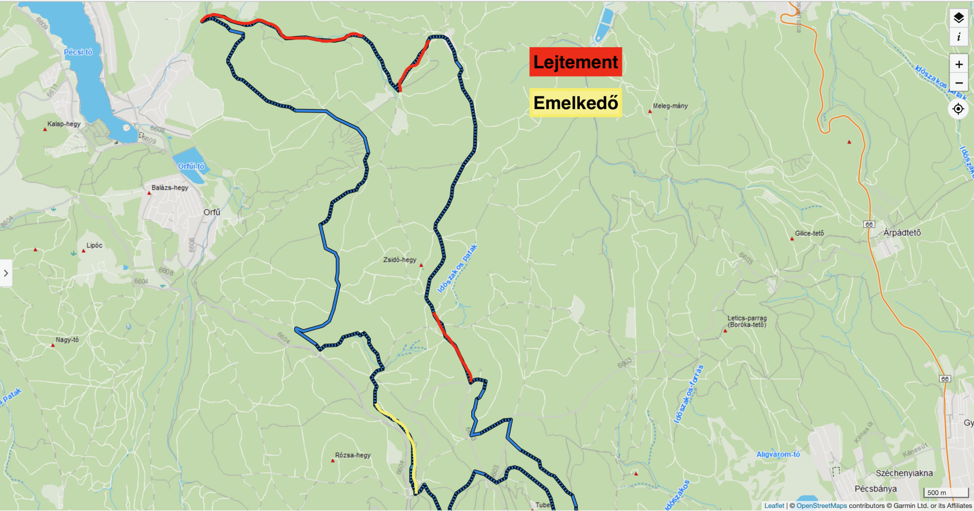 Pécs Mountain Bike Maraton útvonal – fotózásra ajánlott szakaszok